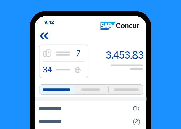 concur expense UI