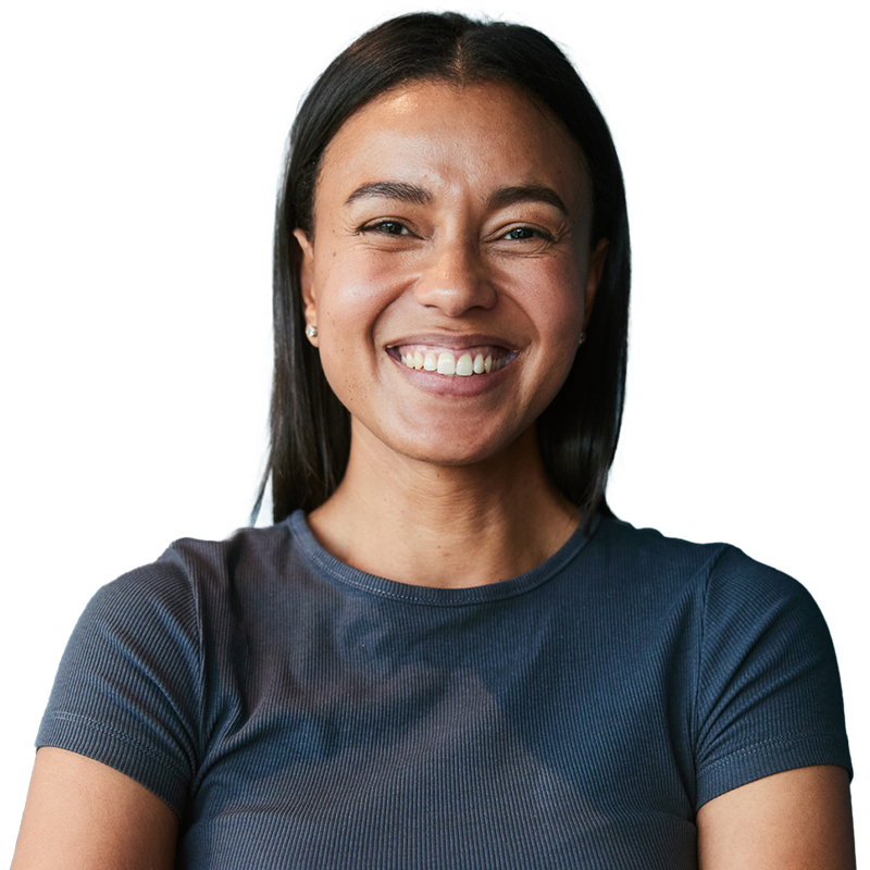 woman smiling