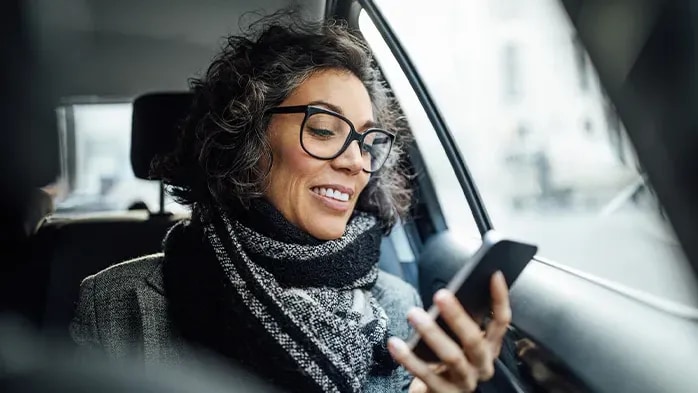 woman on phone