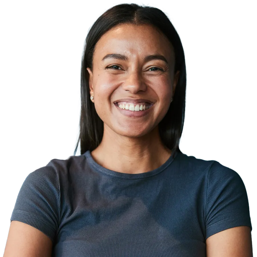 woman smiling