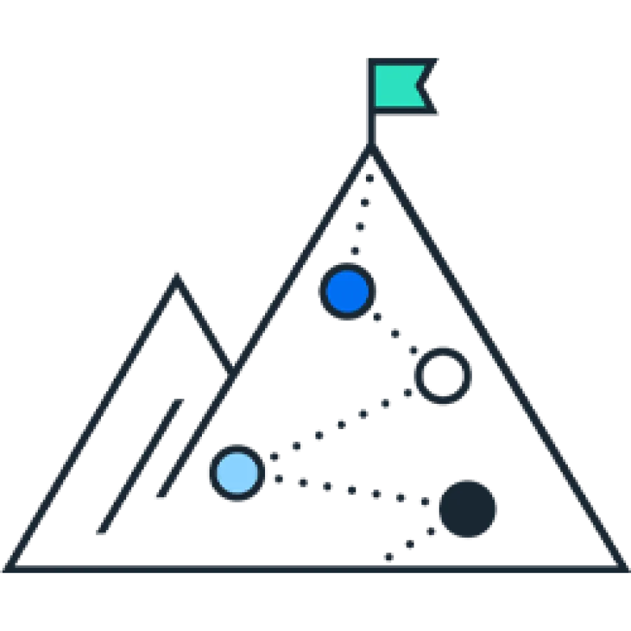 Strategy goal pictogram