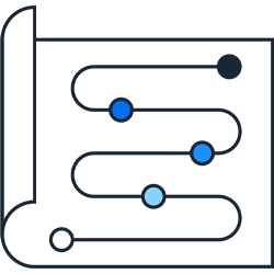 Mapped path pictogram