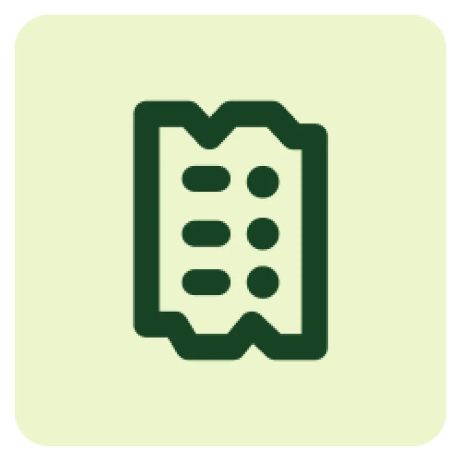 Receipt pictogram