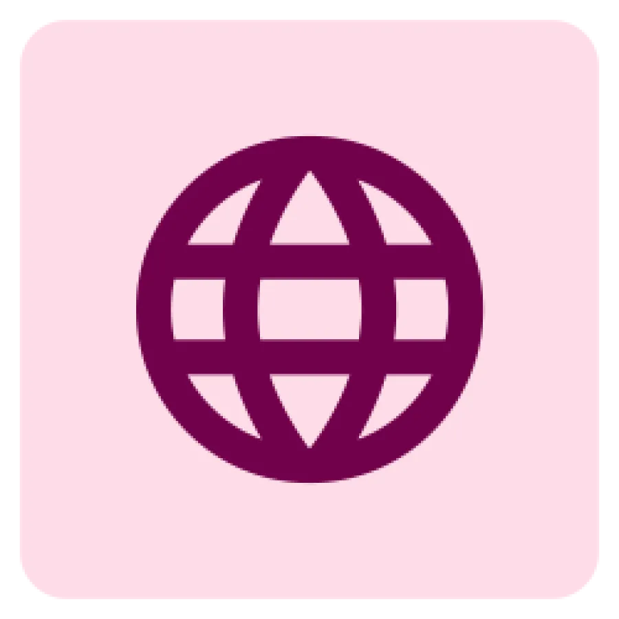Globe pictogram